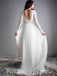 Elegant  Backless A-line Long Wedding Dress, WD05