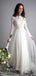 Elegant  Backless A-line Long Wedding Dress, WD05