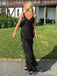 Elegant V-neck Spaghetti Strap Mermaid Long Prom Dress,  PD85