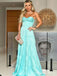 Elegant Sweatheart Strapless A-line Long Prom Dress, Evening Dress, PD93