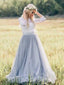 Elegant  Lace A-line Long Wedding Dress,  WD06