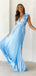 Elegant V-neck A-line Prom Dress, Evening Dress, PD95