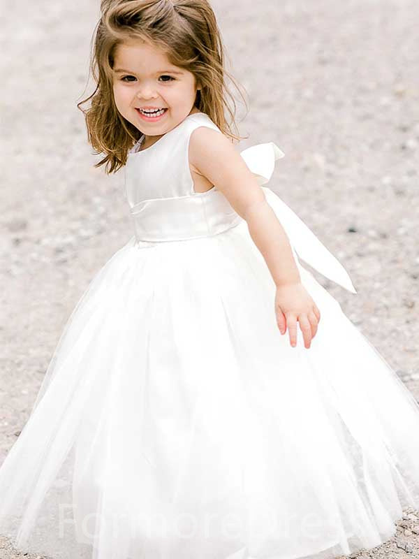 Sweet Flower Girl A-line Dress, Cute Flower Girl Dress, FGD02