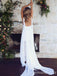 Elegant Spaghetti Strap A-line Long Wedding Dress,  WD22