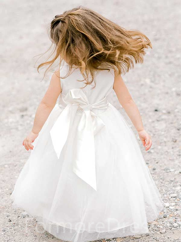 Sweet Flower Girl A-line Dress, Cute Flower Girl Dress, FGD02