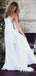 Elegant Spaghetti Strap A-line Long Wedding Dress,  WD22