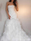 Popular Strapless A-line Long Wedding Dress, WD131