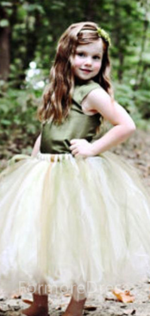 Lovely A-line Long Flower Girl Dress,  FGD14