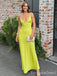 Elegant V-neck Spaghetti Strap Mermaid Long Prom Dress, PD113