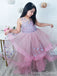 Elegant Tulle Appliques A-line Long Flower Girl Dress,  FGD83