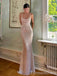 Sparkling Spaghetti Strap Mermaid Long Prom Dress, PD117