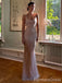 Sparkling Spaghetti Strap Mermaid Long Prom Dress, PD117