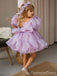 Elegant Ruffles A-line Long Flower Girl Dress,  FGD86