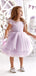 Simple Tulle A-line Long Flower Girl Dress,  FGD87