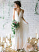 Sexy V-neck Spaghetti Strsap A-line Long Wedding Dress,  WD08