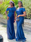 Elegant One Shoulder Mermaid Long Bridesmaid Dress,  BD154