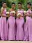 Simple Sweatheart Mermaid Long Bridesmaid Dress,  BD155