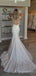 Elegant Spaghetti Strap Mermaid Long Wedding Dress, WD141