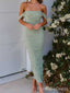 Simple Strapless Off-Shoulder Mermaid Long Prom Dress, Evening Dress,PD132