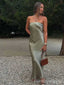 Simple Strapless Mermaid Long Prom Dress, Evening Dress,PD134