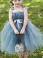 Lovely Spaghetti Strap A-line Long Flower Girl Dress, FGD15