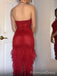 Sexy Red Halter Mermaid Long Prom Dress, Evening Dress,PD137