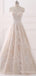 Elegant Strapless Sleeveless Lace A-line Long Wedding Dress, WD150