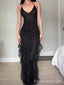 Sexy Black Halter Mermaid Long Prom Dress, Evening Dress,PD138