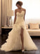 Gorgeous Strapless Split Side Mermaid Long Wedding Dress, WD153