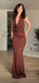 Elegant Halter Sleeveless Mermaid Long Prom Dress, Evening Dress,PD140