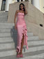 Elegant Strapless Split Side Mermaid Long Prom Dress, Evening Dress,PD142