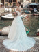 Elegant Sweatheart Off-Shoulder Strapless A-line Long Wedding Dress, WD164