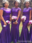 Elegant Sweatheart Mermaid Long Bridesmaid Dress,  BD181