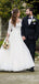 Elegant Long Sleeves A-line Long Wedding Dress, WD165