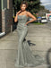 Sparkly Spaghetti Strap Mermaid Long Prom Dress,Evening Dress,PD158