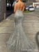 Sparkly Spaghetti Strap Mermaid Long Prom Dress,Evening Dress,PD158