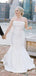 Simple Strapless Mermaid Long Wedding Dress, WD173