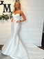 Elegant V-neck Strapless Mermaid Long Wedding Dress, WD181