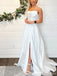 Elegant V-neck Strapless Mermaid Long Wedding Dress, WD181