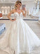 Elegant Sweatheart Strapless A-line Long Wedding Dress, WD182