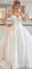 Elegant Sweatheart Strapless A-line Long Wedding Dress, WD182