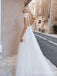 Elegant Appliques A-line Long Wedding Dress,  WD23