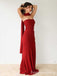 Simple Red Strapless Mermaid Long Prom Dress,Evening Dress,PD181