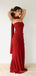 Simple Red Strapless Mermaid Long Prom Dress,Evening Dress,PD181