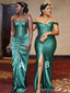 Mismatched Elegant Sweatheart Split Side Mermaid Long Bridesmaid Dress,BD203