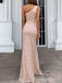 Elegant One Shoulder Split Side A-line Prom Dress,Evening Dress,PD196