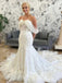 Elegant  Sweatheart Strapless Off-shoulder A-line Long Wedding Dress, WD13