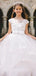 Cute Lace A-line Long Flower Girl Dress,  FGD17