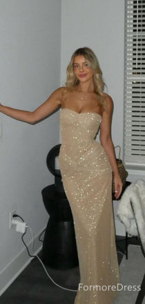 Sparkly Strapless Mermaid Prom Dress,Evening Dress,PD200