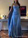 Elegant Blue Strapless Mermaid Prom Dress,Evening Dress,PD202